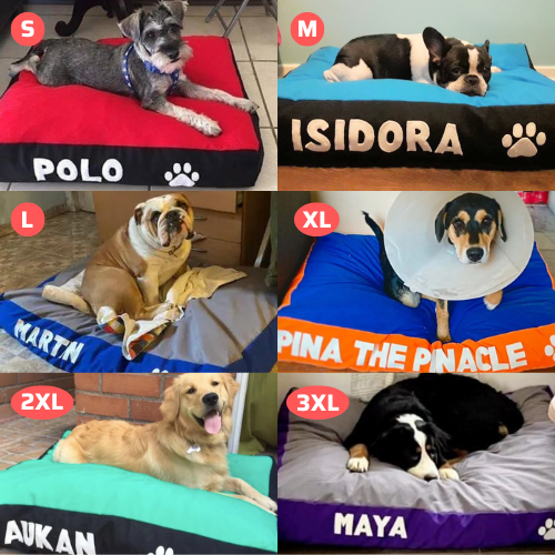 cama para perros grandes funda lavable personalizada con nombre
